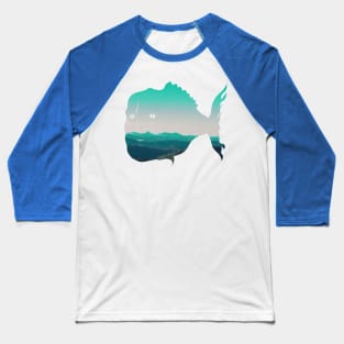 Fish on Hills Baseball T-Shirt